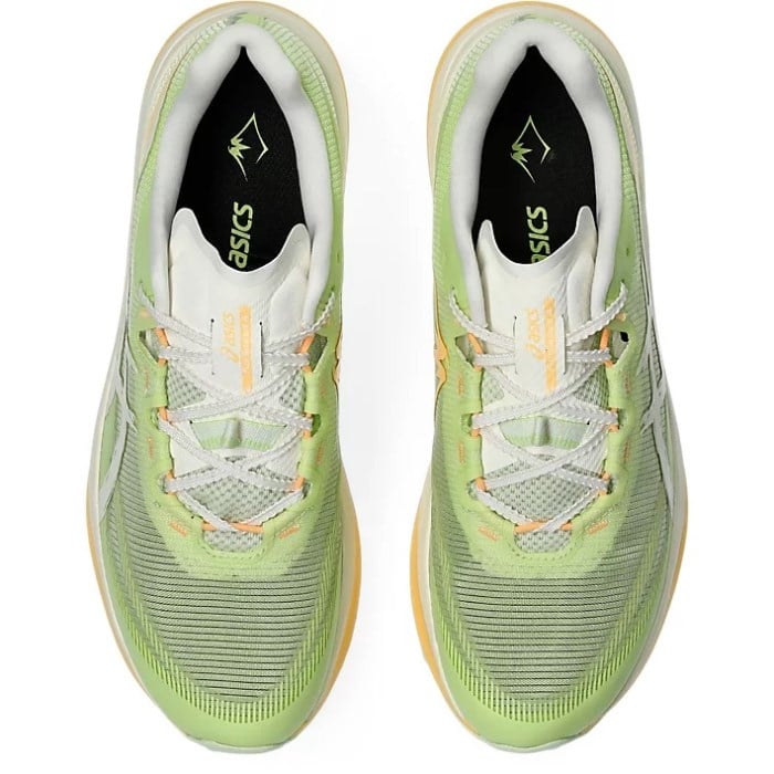 Asics Fuji Speed 4 - Mens Trail Running Shoes - Lime Green/Cream