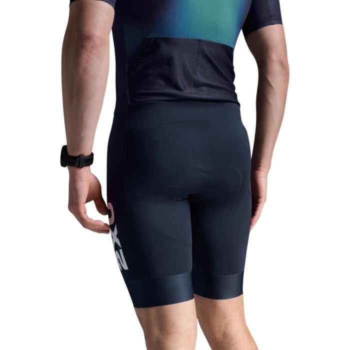 2XU Aero Mens Hex Sleeved Trisuit - Midnight/Cool Matcha