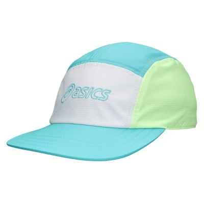 Asics Performance Running Unisex 5 Panel Cap - Energy Aqua/White