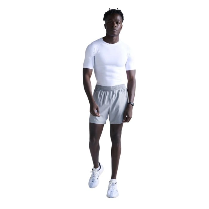 2XU Core Compression Mens Short Sleeve Top - White/White