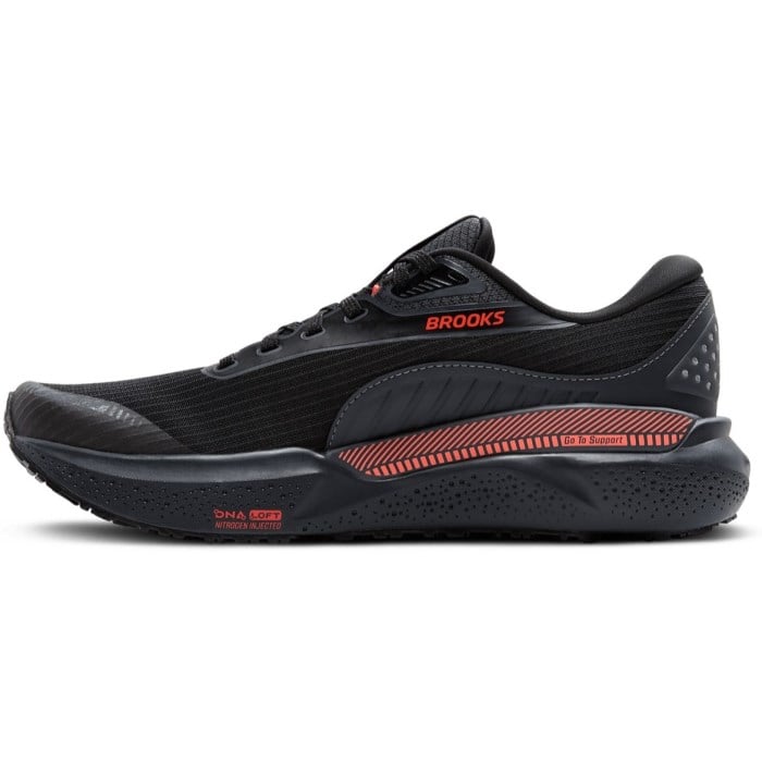 Brooks Adrenaline GTS 24 WTX - Womens Running Shoes - Black/Hot Coral/Ebony