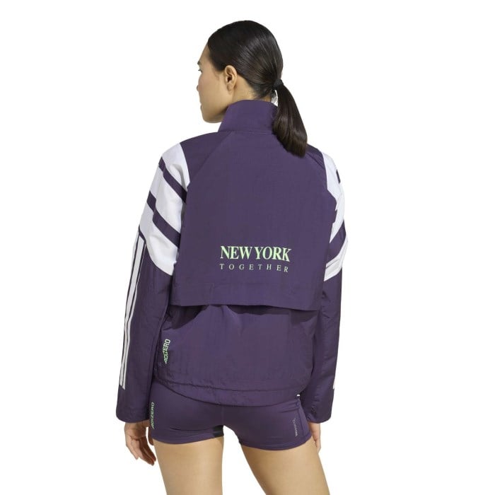 adidas Adizero Womens NYC Running Jacket - AFH3/Purple/Aurora Plum