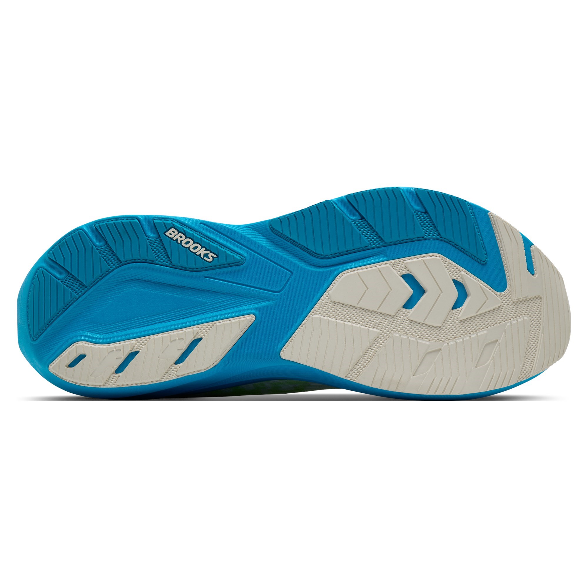 Brooks Ghost Amp - Mens Running Shoes - White/Blue/Paradise Green - image 6
