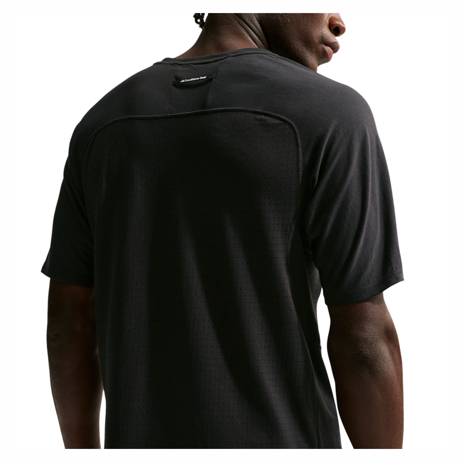 Nike Dri-Fit ADV Solar Chase Mens Trail Running T-Shirt - Black - image 2