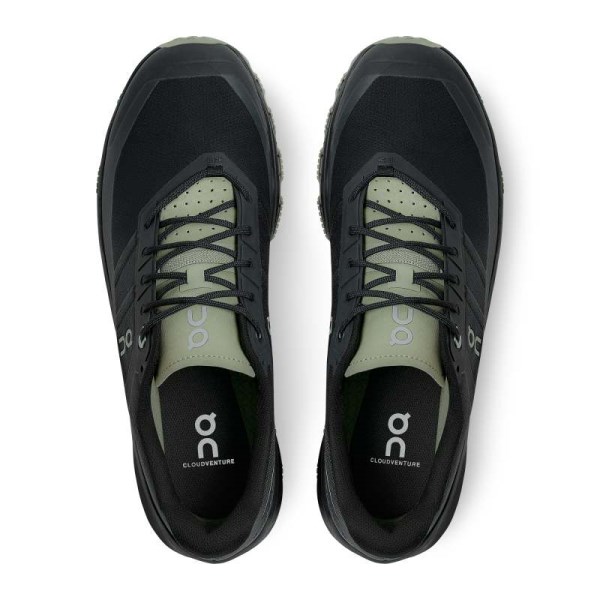 On Cloudventure 3 - Mens Trail Running Shoes - Black/Reseda