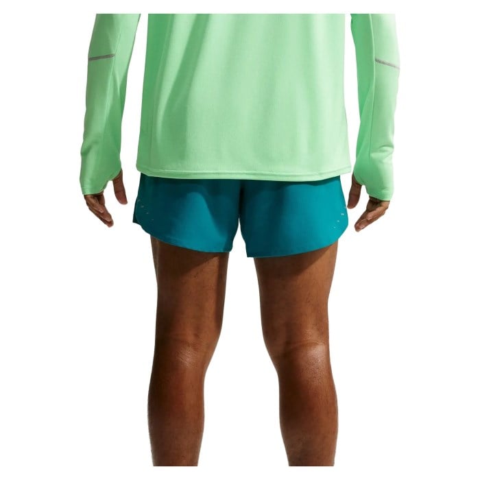 Nike Stride Mens Dri-FIT 5 Inch Brief-Lined Running Shorts - Bright Spruce/Reflective Silver - image 2