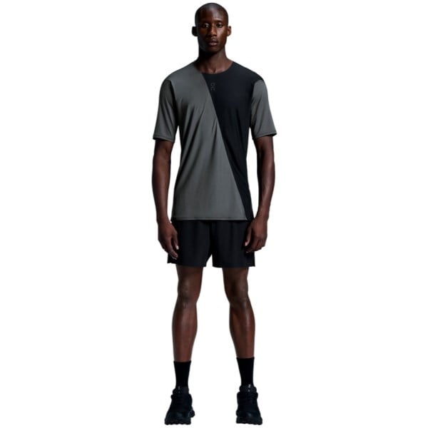 On Mens Ultra Running Shorts - Black/Black