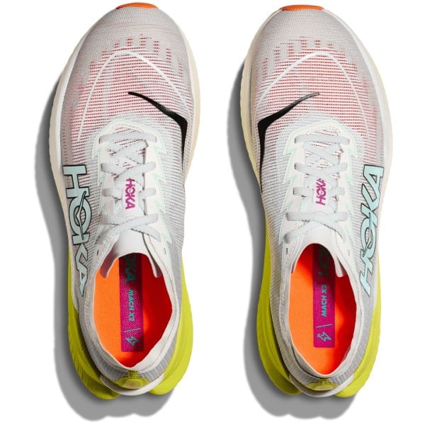 Hoka Mach X 2 - Mens Running Shoes - Frost/Citrus