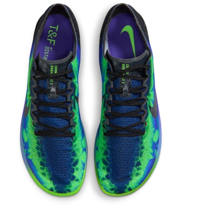 Nike ZoomX Dragonfly 2 GLAM - Unisex Long Distance Track Spikes - Fierce Purple/Black/Electric Green