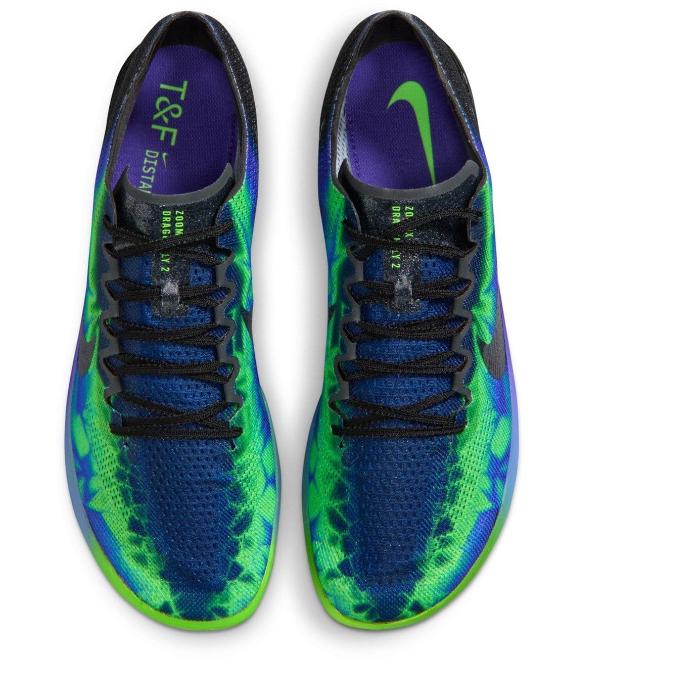 Nike ZoomX Dragonfly 2 GLAM - Unisex Long Distance Track Spikes - Fierce Purple/Black/Electric Green