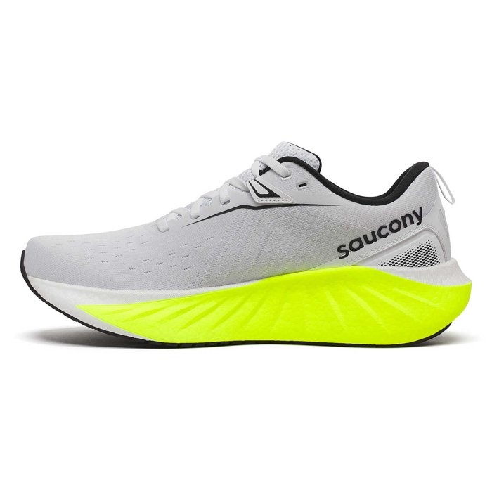 Saucony Triumph 22 - Mens Running Shoes - White/Citron