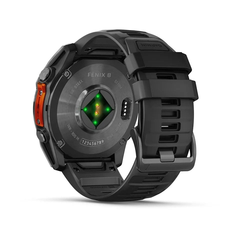 Garmin Fenix 8 51mm AMOLED Premium Multisport Watch - Slate Grey/Black Silicone Band - image 5