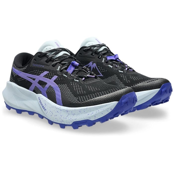 Asics Gel Trabuco 14 - Womens Trail Running Shoes - Black/Amethyst