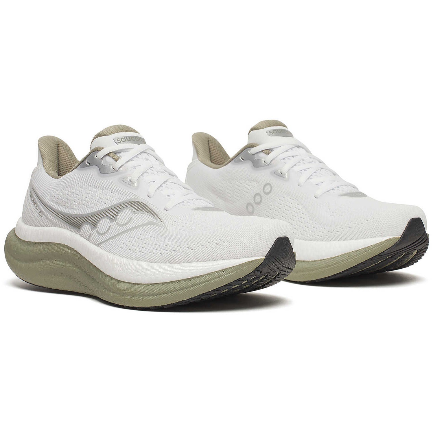Saucony Triumph 23 - Mens Running Shoes - White/Laurel