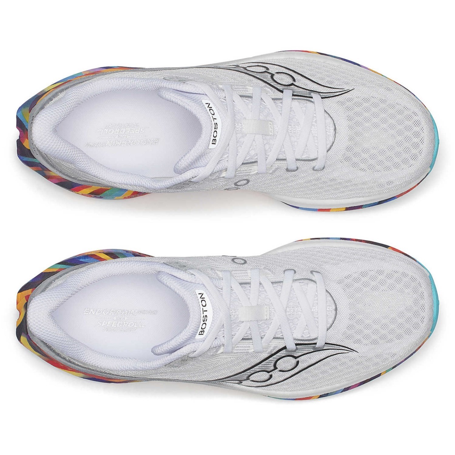 Saucony Endorphin Speed 5 Boston - Mens Running Shoes - White/Multi