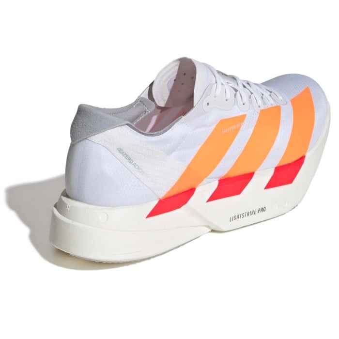 adidas Adizero Adios Pro 4 - Mens Racing Shoes - Cloud White/Lucid Orange/Lucid Red