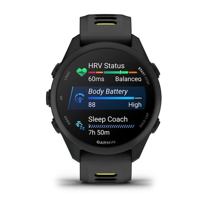 Garmin Forerunner 170 Music GPS Smartwatch - Black/Amp Yellow - image 7