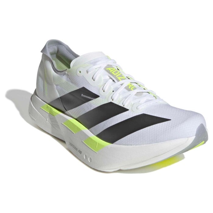 adidas Adizero Adios Pro 4 - Mens Racing Shoes - Cloud White/Iron Metallic/Solar Yellow - image 6