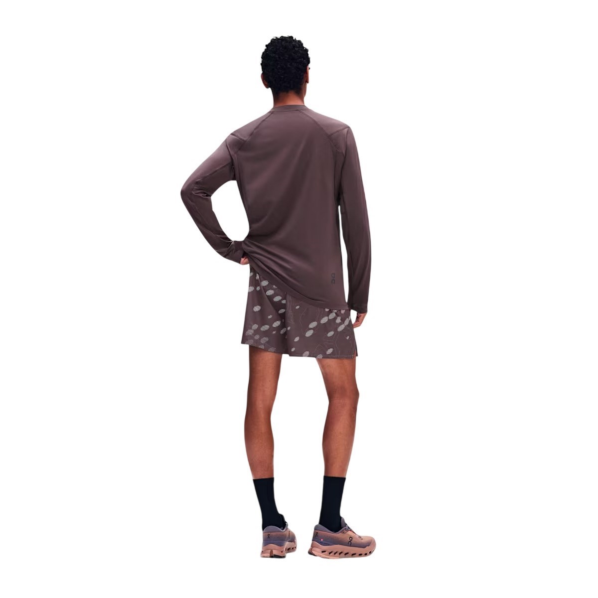 On Mens Trail Long-T Solar - Mulberry - image 2