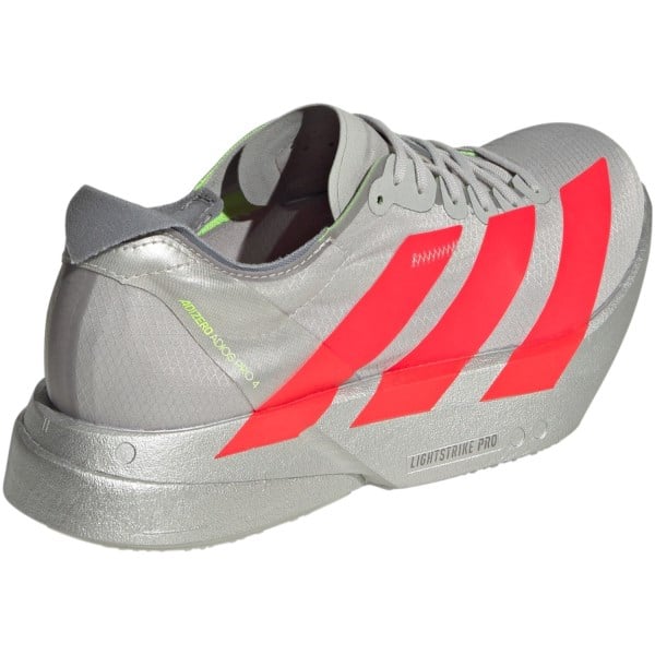 Adidas Adizero Adios Pro 4 - Womens Racing Shoes - Grey Two/Lucid Red/Grey