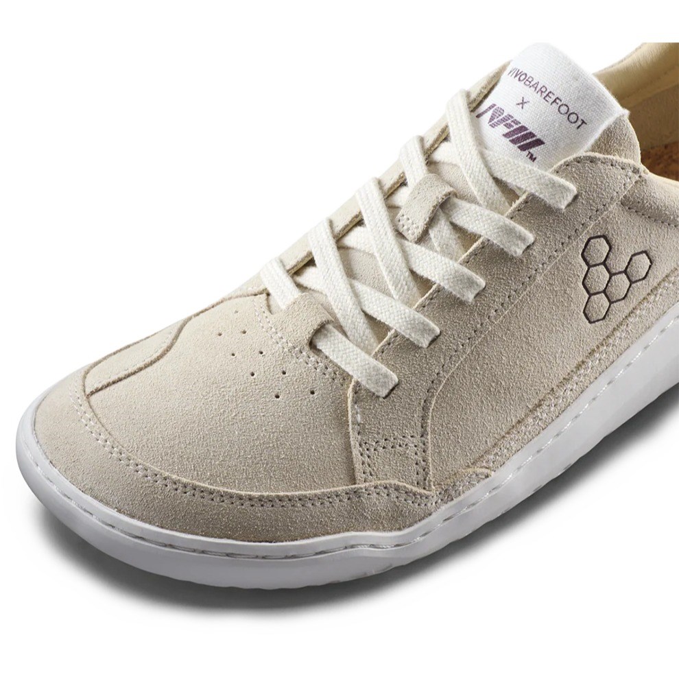 Vivobarefoot Gobi Sneaker II Premium Leather - Mens Walking Shoes - Sand/Fig