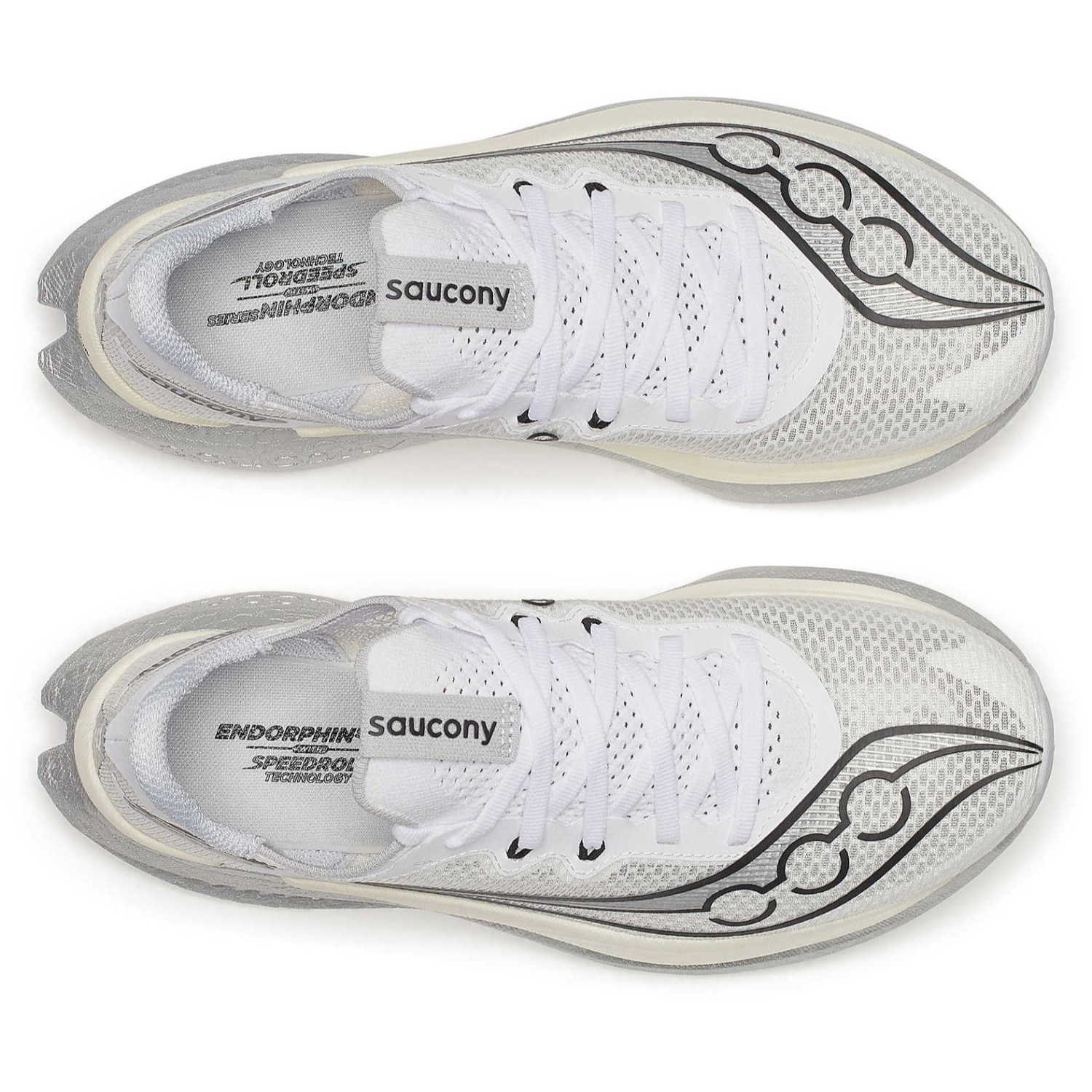 Saucony Endorphin Pro 5 - Womens Racing Shoes - White/Black