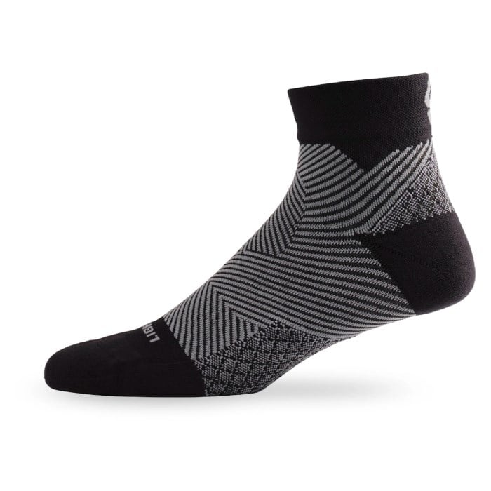 Lightfeet Plantar Fasciitis Quarter Crew Socks - Black - image 3