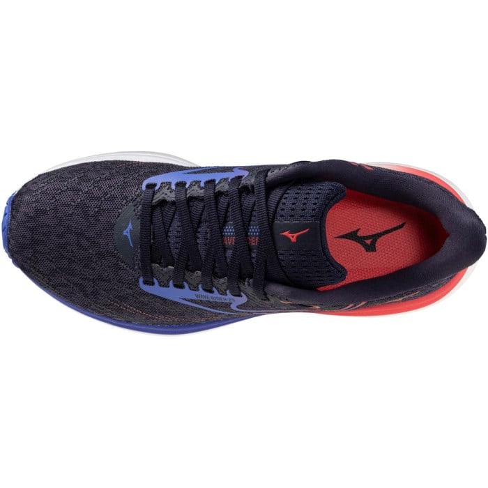 Mizuno Wave Rider 29 - Womens Running Shoes - Odyssey Grey/Iris Brown/Calypso Coral