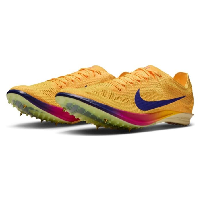 Nike ZoomX Dragonfly 2 - Unisex Long Distance Track Spikes - Citron Pulse/Indigo Burst/Vivid Purple