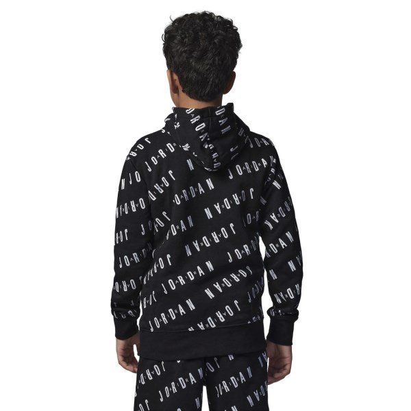 Jordan Essentials AOP Kids Boys Pullover Hoodie - Black