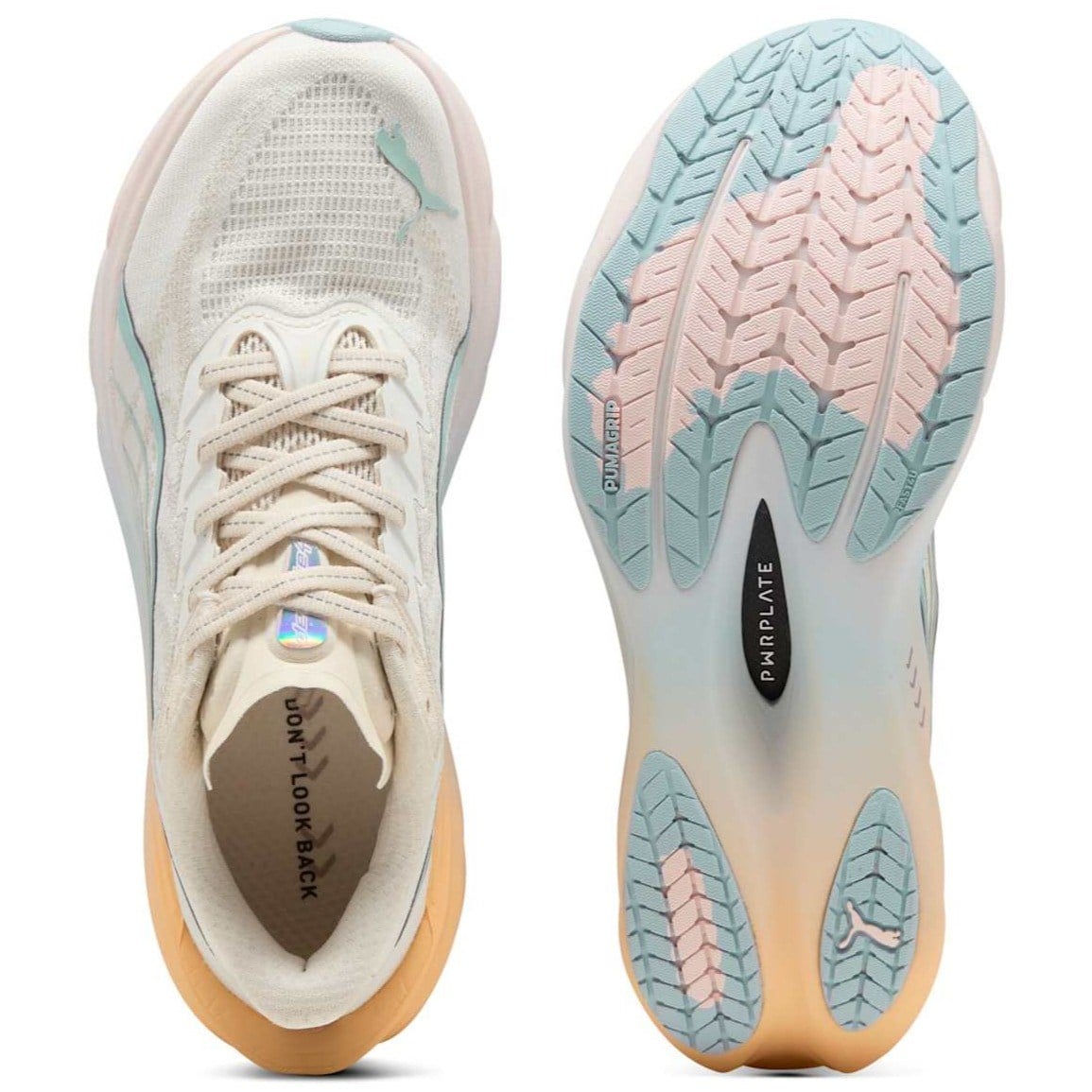 Puma Deviate Nitro 4 Run Club - Womens Running Shoes - Warm White/Lucite/Vapor Grey