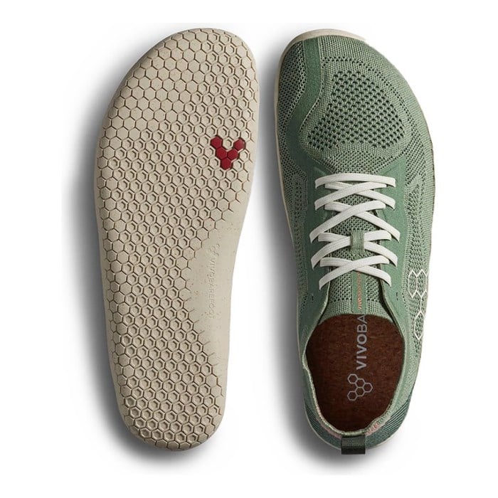 Vivobarefoot Primus Lite Knit Natural - Mens Running Shoes - Dusty Green - image 3