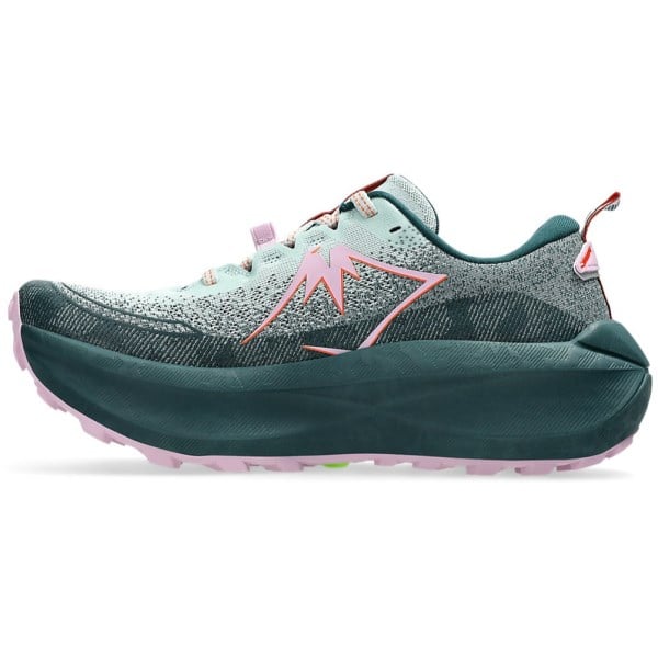 Asics Trabuco Max 4 - Womens Trail Running Shoes - Cold Moss/Nova Orange