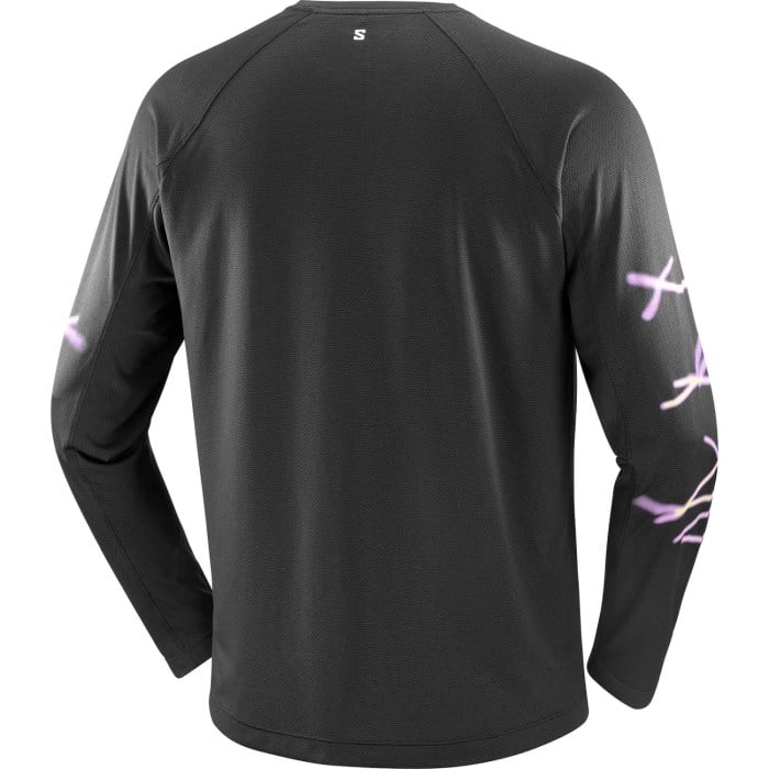 Salomon Shakeout Core Long Sleeve Mens T-shirt - Deep Black - image 5
