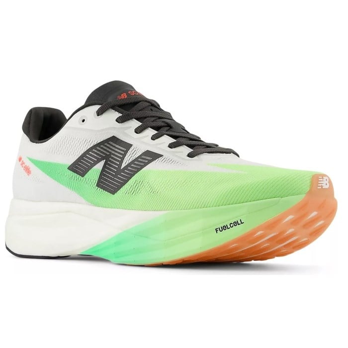New Balance FuelCell Supercomp Elite v5 Riswing Ekiden - Mens Racing Shoes - White/Mint Flash/Lime