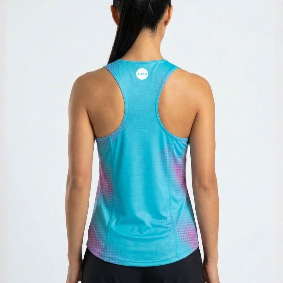 Womens Running Elite Singlet & Shorts Set - Fusion Blue - image 3