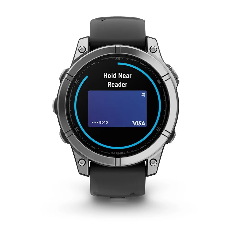 Garmin fenix E AMOLED - 47mm MultiSport Smartwatch - Stainless Steel/Black