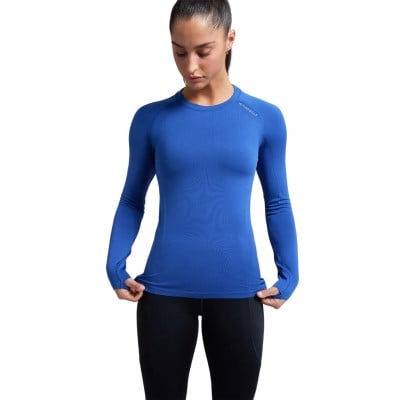 No Timid Souls GLIDE360 Womens Long Sleeve Top - Pacific Ocean Blue