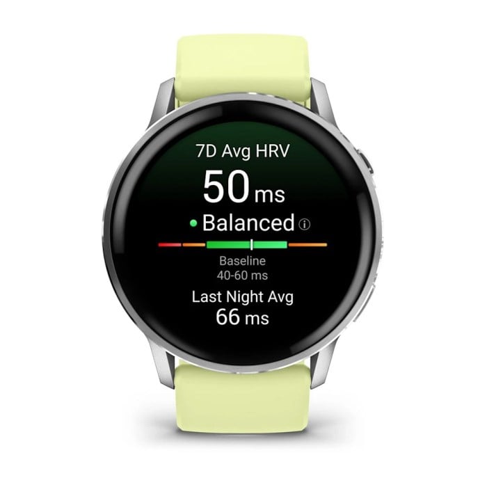 Garmin Venu 4 Smartwatch 45mm - Silver/Citron