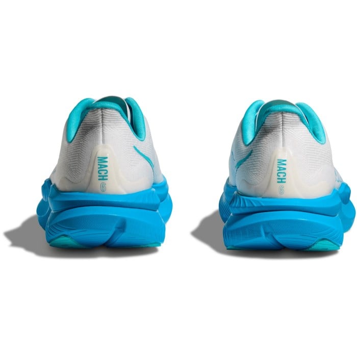 Hoka Mach 6 - Mens Running Shoes - White/Skyward Blue