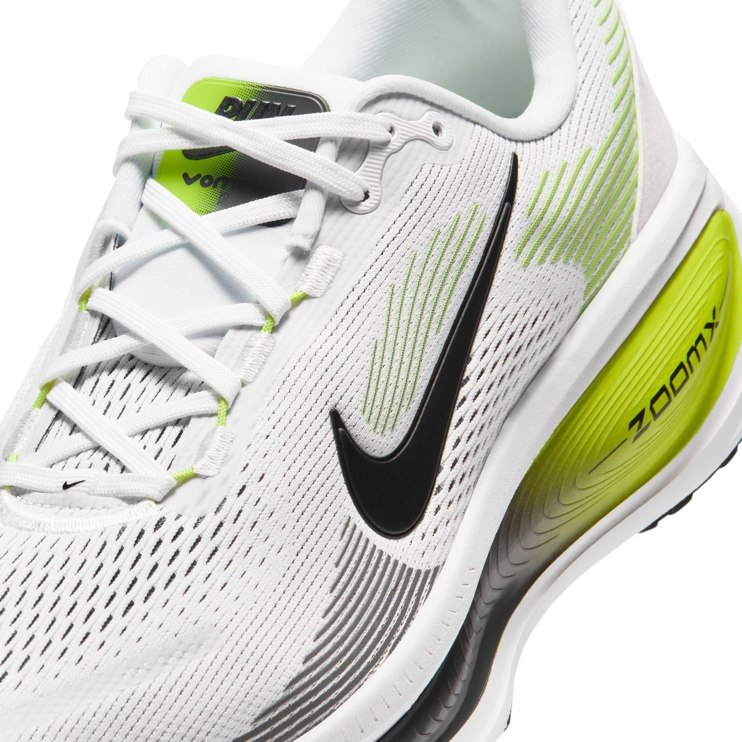 Nike Vomero 18 - Mens Running Shoes - White/Lemon Venom/Dark Grey/Black - image 7