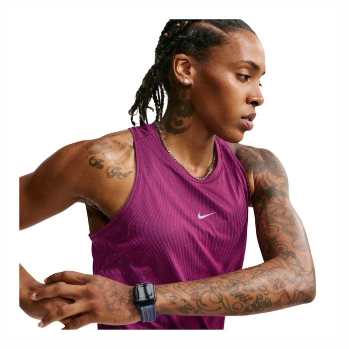 Nike Swift Aero-Fit Womens Running Tank Top - True Berry/Violet Dust/Reflective Silver - image 4