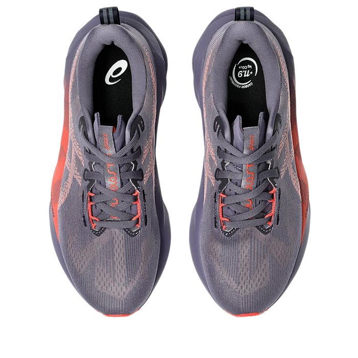 Asics NovaBlast 5 - Womens Running Shoes - Greyish Purple/Coral Reef
