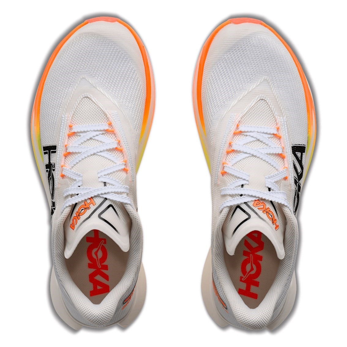 Hoka Cielo X1 3.0 - Unisex Racing Shoes - White Frost/Black/Orange - image 2
