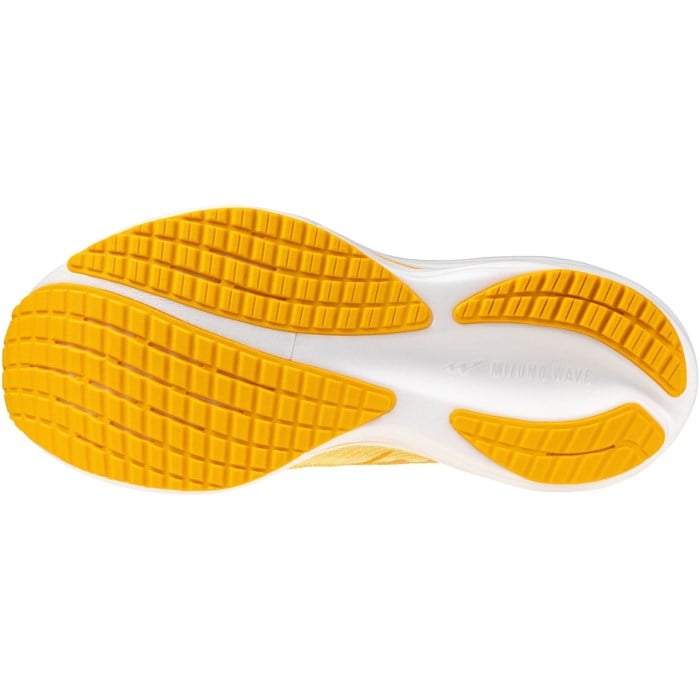 Mizuno Wave Rider 29 - Womens Running Shoes - Glowing Cream/Citrus/White