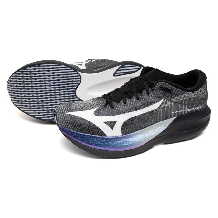 Mizuno Hyperwarp Pure Tsukiakari - Unisex Racing Shoes - Vulcan/White/Moonlit Ocean - image 2