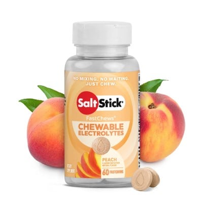 SaltStick FastChews - 60 Count Bottle - Peach