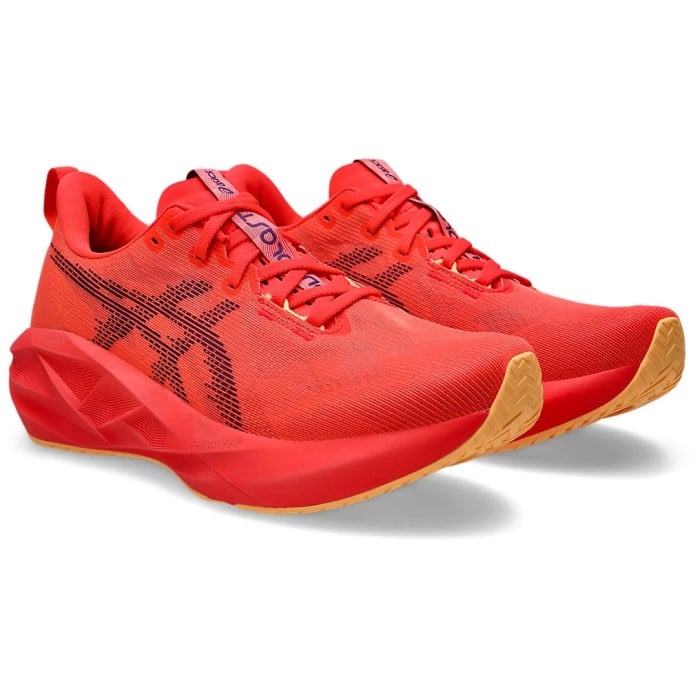 Asics Novablast 5 - Mens Running Shoes - Flash Red/Edo Purple