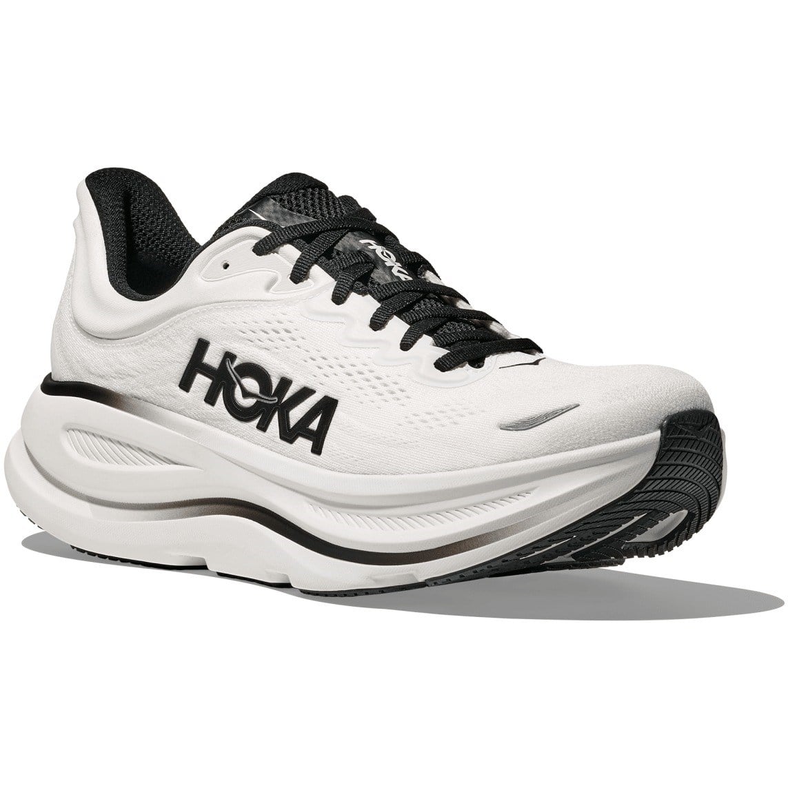 Hoka Bondi 9 - Mens Running Shoes - White/Black - image 6