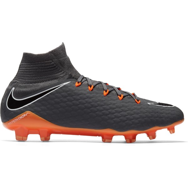 Nike Hypervenom Phantom III Pro DF FG - Mens Football Boots - Dark Grey/Total Orange/White
